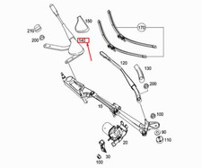 Mercedes-Benz SLK R172 Wischerarm vorne rechts A1728200444 NEU ORIGINAL