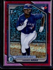 ANDRES ARIAS 2024 BOWMAN CHROME FUCHSIA SHIMMER REFRACTOR RC 034/199 TORONTO