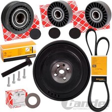 RIEMENSCHEIBE KURBELWELLE + ROLLEN + DIAMANTSCHEIBE für VW T4 2.5+TDI 2.4 D
