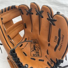 T-Ball Youth Baseball Glove Brown Flex Wedge 9 1/2 T100 Deep Pocket Right Handed