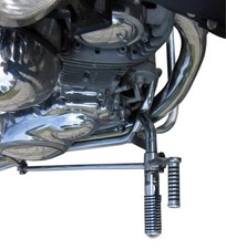 2 pedane poggiapiedi L+R per impianto di sosta preinstallato Yamaha Virago XV1100 XV750 535