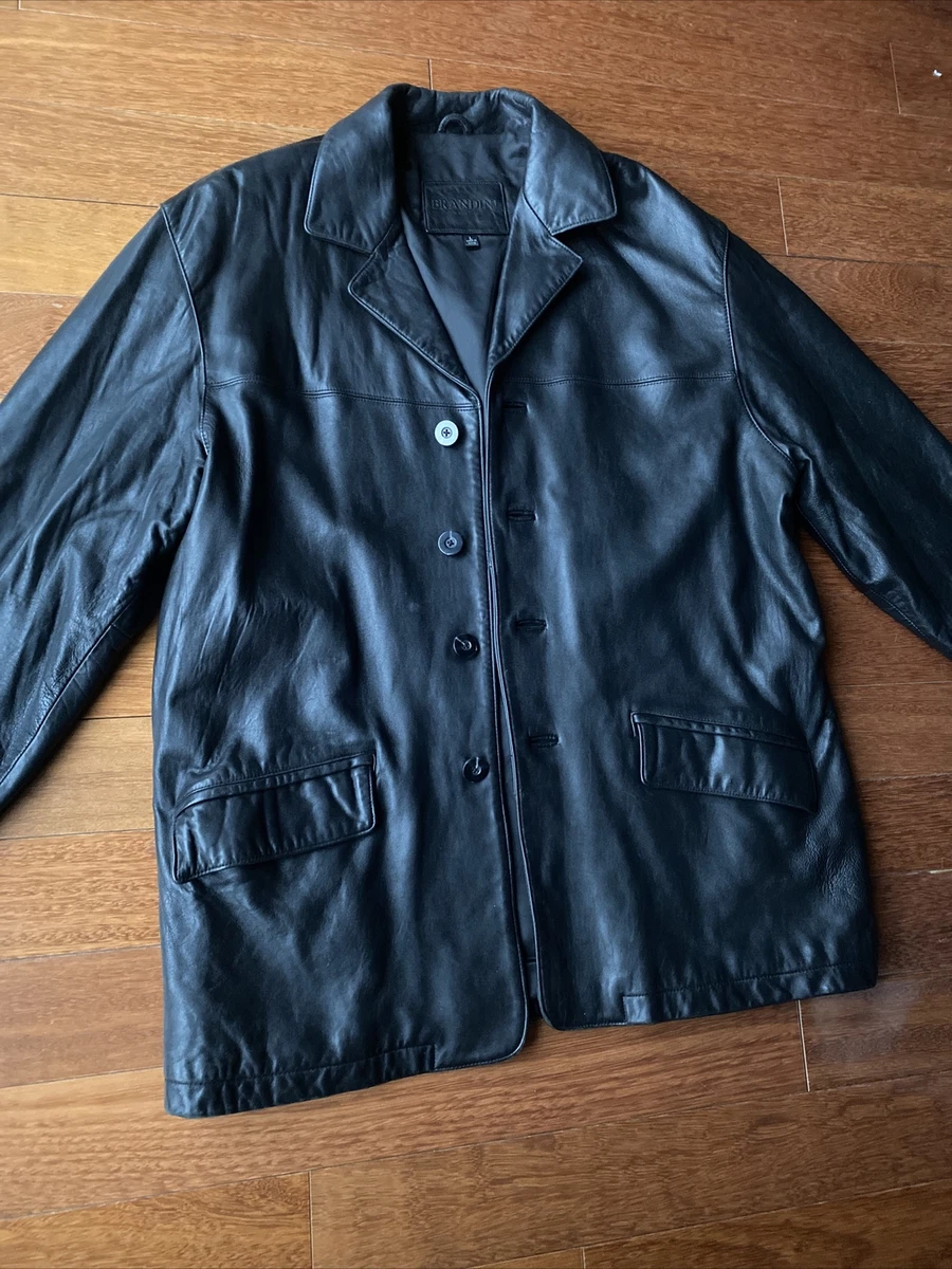 Brandini clearance leather coat