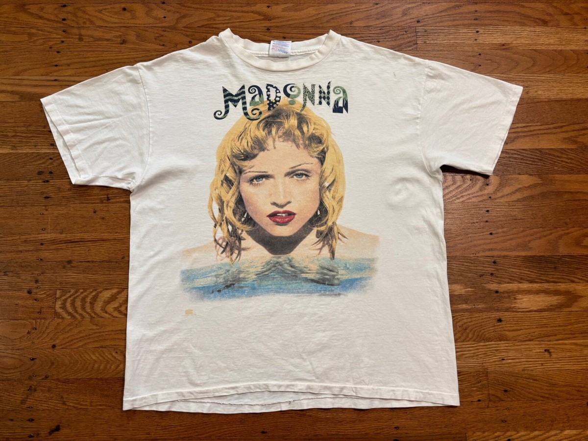 マドンナ The Girlie Show オフィシャル ノースリーブ Tシャツ 1993 RARE MADONNA The Girl Show TEE.hanes/single Stitch.usa