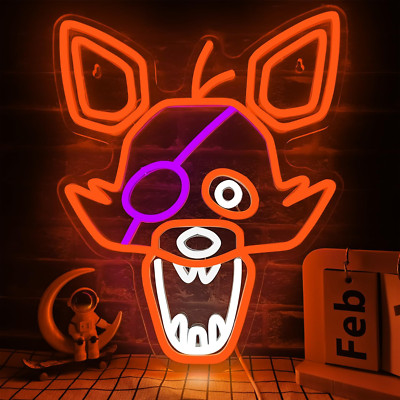 Five Nights at Freddy'S/Fnaf Freddy Neon Sign for Wall Decoration, Bedroom LED N
