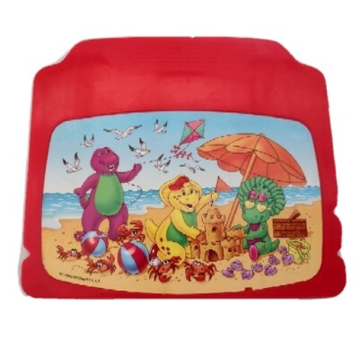 Mattel Barney Learning Fun Laptop Two-Sided Red Replacement Card