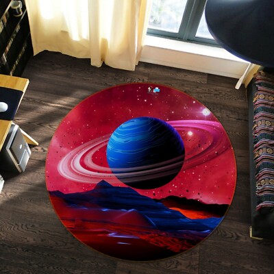 3D Blue Planet Mountains NAO5838 Game Rug Mat Elegant Photo Carpet Mat ...