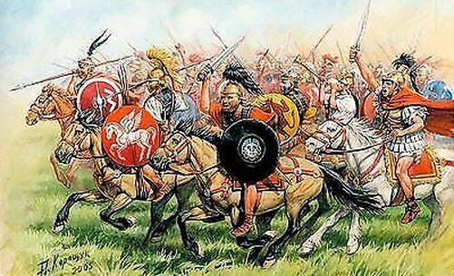 Republican Rome Cavalry Figure Kunststoff Kit 1:72 Modell Zvezda-image