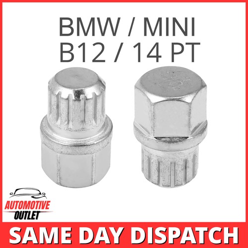 LOCKING WHEEL NUT SECURITY KEY B12 / 14PT SPLINE RIBS FOR BMW MINI