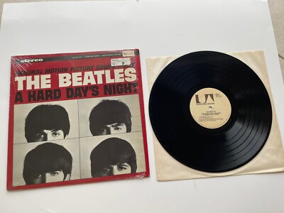 Beatles - A Hard Day s Night US Stereo LP W/ 2 Errors In Shrink NM