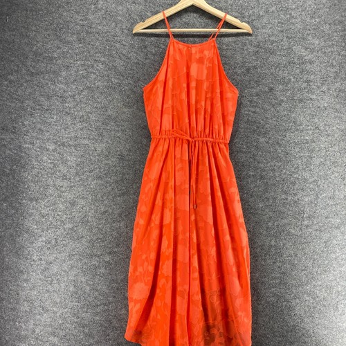 A New Approach Dress Women S Small Red Floral Sheath Midi Lined Sleeveless - Picture 3 of 9