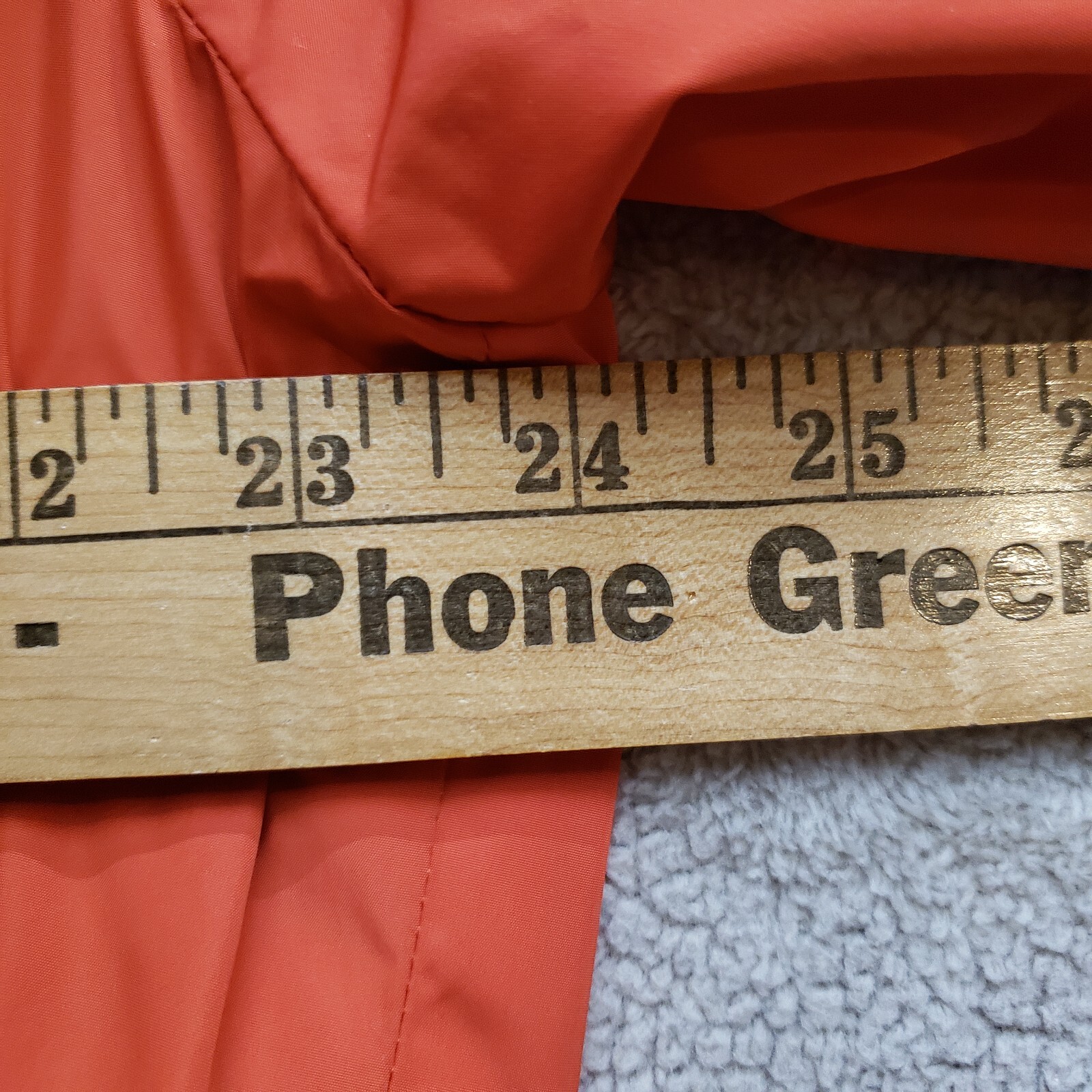 Talbots Spring Raincoat Jacket Orange Full Zip Po… - image 3