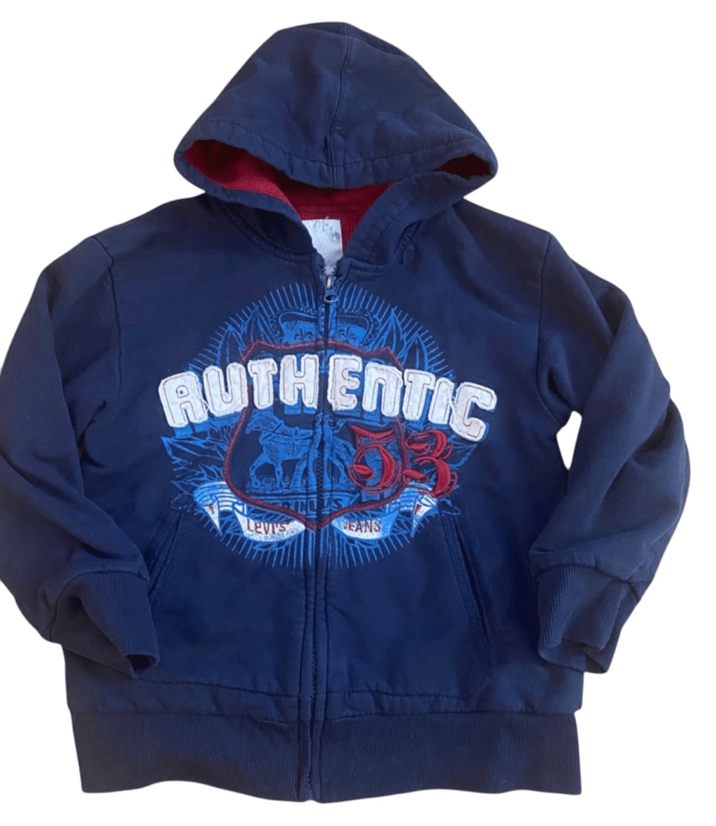 Levi's Boys' Zip-Up Hoodie Thermo Fleece - Size 8   ***Item: 0253