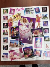 Vintage 1992, 1993  1994 3 Mattel Barbie Doll Double-side Advertising Posters