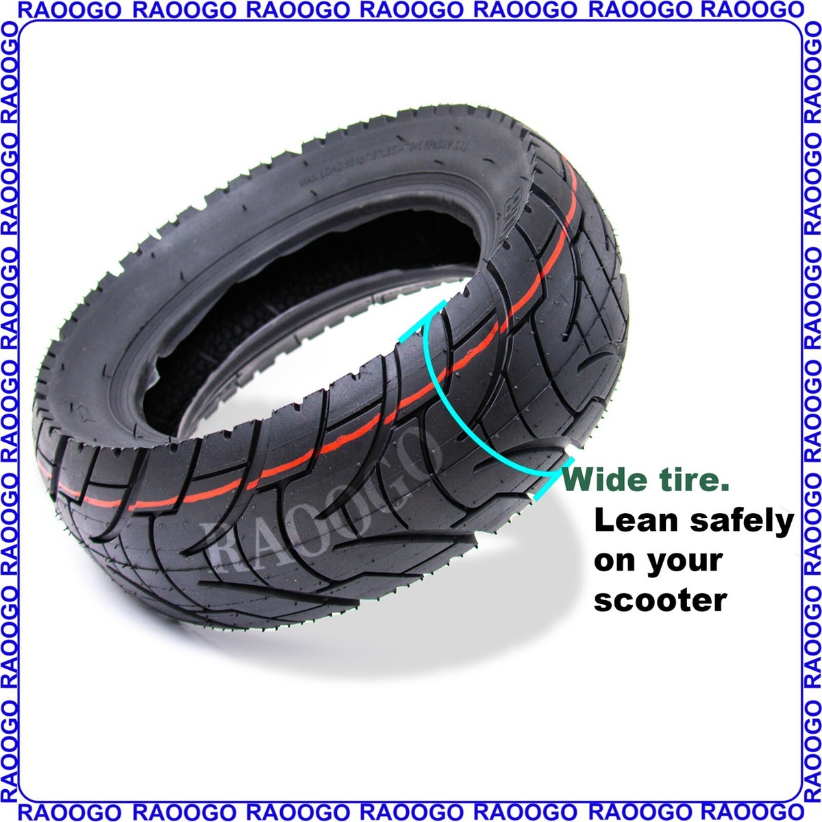 Pneumatico Solido Tubeless 10x3 255x80 Per Monopattino Elettrico, Antiscivolo E Fuoristrada