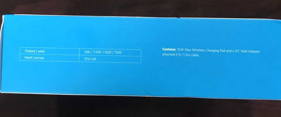 NEW Anker PowerWave II 15W Qi Wireless Charging Pad & Wall Charger COMBO  Black - Image 2 of 4