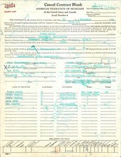 JANIS JOPLIN Big Brother & The Holding Company 1966 CONCERT CONTRACT Stanford