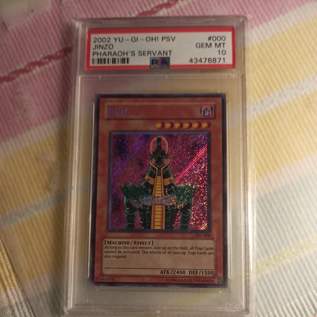 PSA 10 - YuGiOh - Jinzo PSV-000 EN - Grail Card - GEM MINT