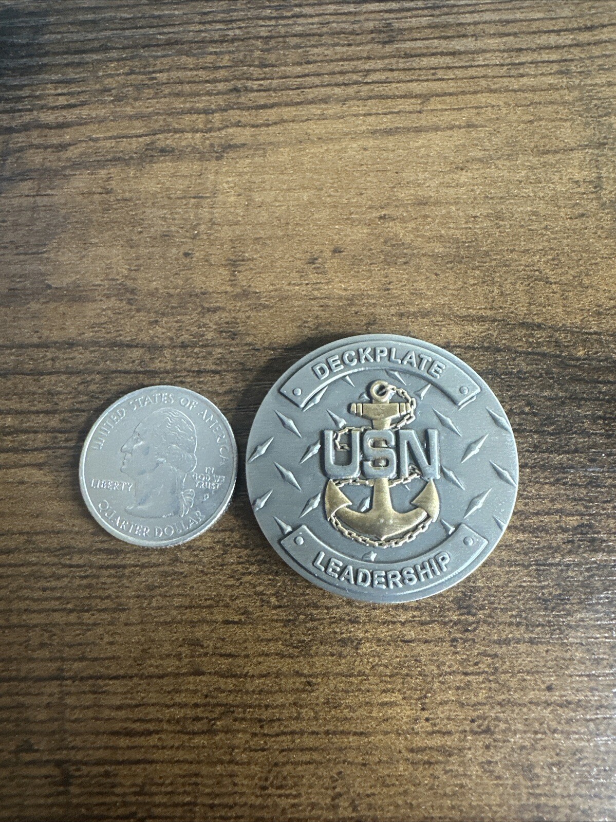 IS Navy Challenge Coin CPO Chiefs Mess Deckplate Leadership-image