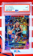 PSA 9 2021-22 Panini Select Jalen Green COSMIC Sparkle Prizm Rookie RC SSP 🔥