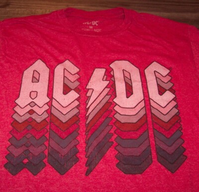 Vintage Style ACDC AC-DC Band T-Shirt MENS MEDIUM Rock Metal | eBay