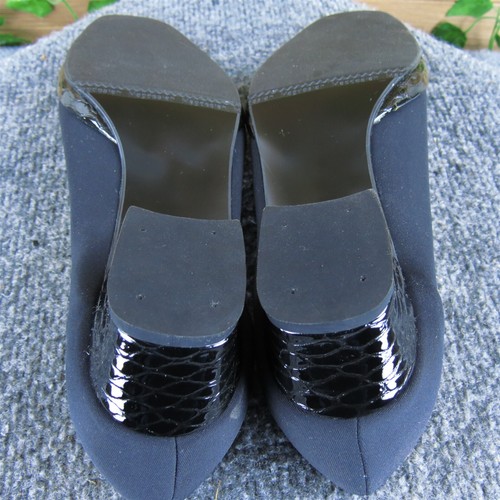 Magdesians Women's California Pump Black Leather Pump 7.5 Wide Gently Used 2025 - Imagen 6 de 7
