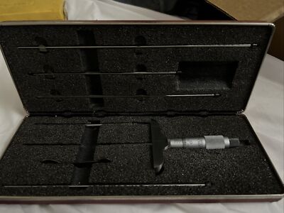STARRETT NO 449 Flat DEPTH MICROMETER 1 - 6 ''