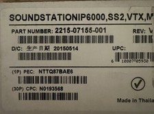 NIB Polycom SoundStation IP6000 2215-07155-001 Expansion Microphones N966-C0