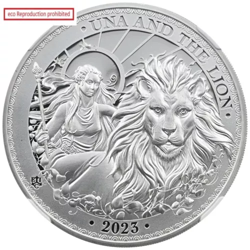 St. Helena 2023 Charles III 1 Pound Silver Coin NGC PF70UC Una and the Lion