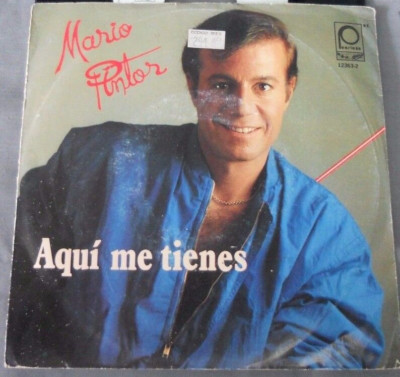 MARIO PINTOR -AQUÍ ME TIENES / MOTIVOS- MEXICAN 7  SINGLE SOC PS, LATIN POP