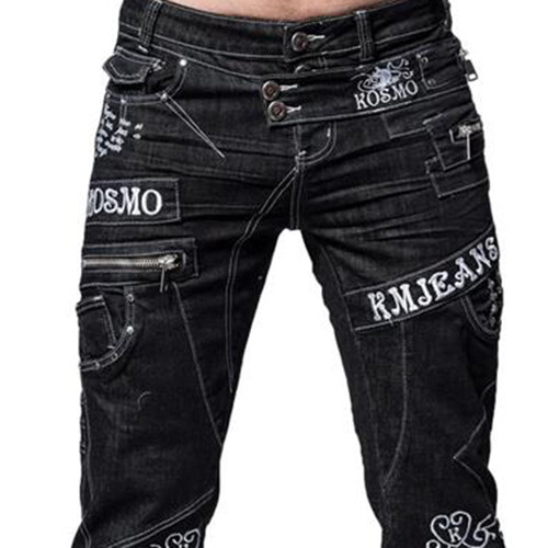 K&M Kosmo Lupo ARMOR Mens Jeans Clubwear Denim black all