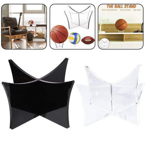Tiardey Support De Balle En Acrylique Transparent - Présentoir Pour Ballons Basket, Football, Volley - Idéal Balles Signées