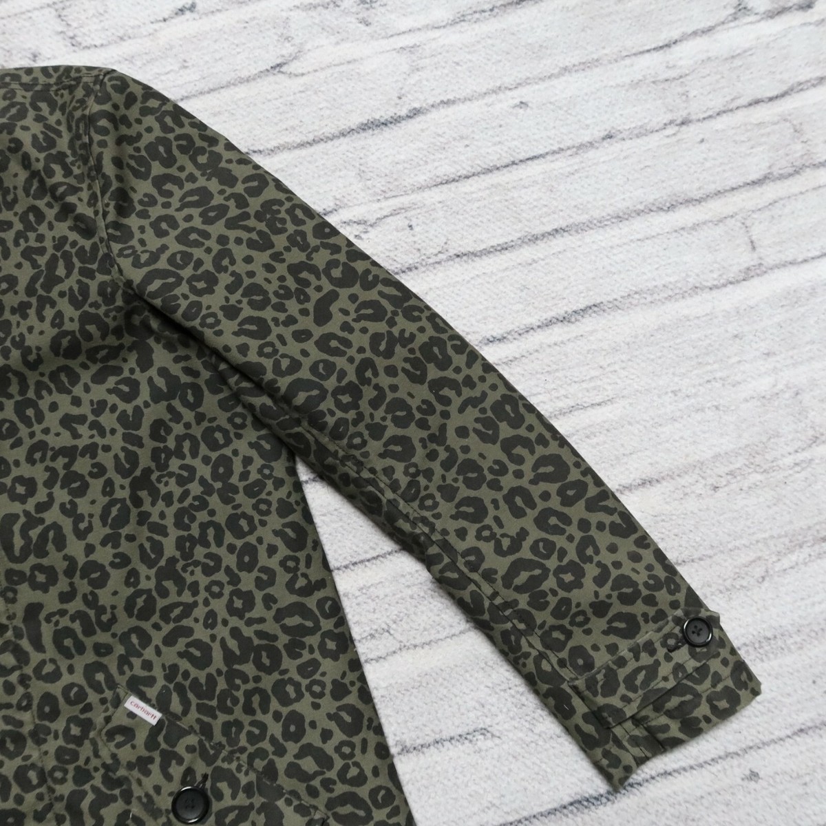 Carhartt Work in Progress Cheetah Print Harris Trenchcoat Jacket