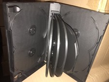 1 PCS NEW 33MM 8" LONG 11-DVD CASE W/BOOKLET CLIPS, BLACK, DH11 FREE SHIP
