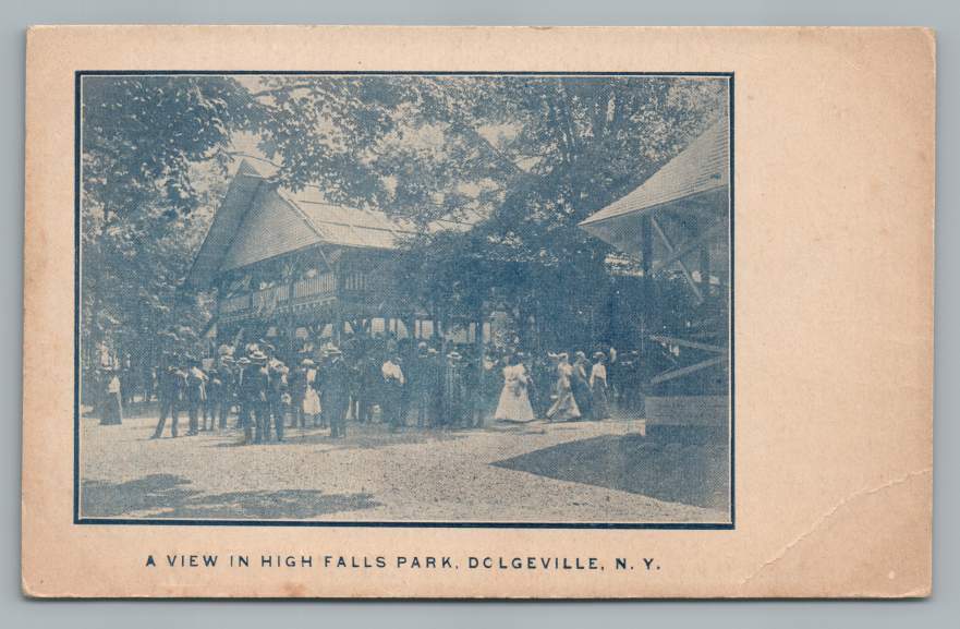 High Falls Park DOLGEVILLE New York Antique Herkimer Fulton County UDB