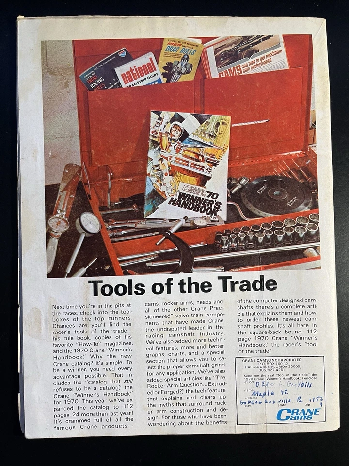 2 Vintage Popular Hot Rodding Magazine January  1970, December 1971, Mopar 440 - Image 2 of 4
