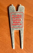 Vintage Chivas Regal Scotch Whiskey Metal Logo Golf Ball Mark Divot Repair Tool