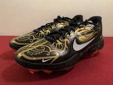 Nike Alpha Huarache Elite 3 Low Baseball Cleats Black Gold CV3553-001 Size 13