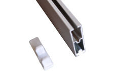 Aluminum bar, Roller or Roman Shade Blind Bottom Weight Bar, 60 inch Long