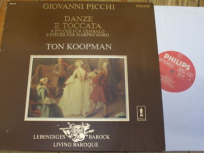 9502 101 Picchi Dances & Toccatas - 9 Pieces for Harpsichord / Koopman