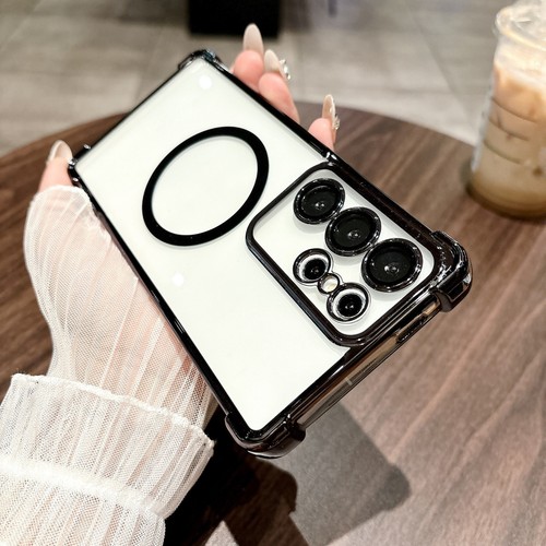 For Samsung Galaxy S25 Ultra S24 S23 S22 FE Phone Cove Magnetic Shockproof Case - 第 11/14 張圖片