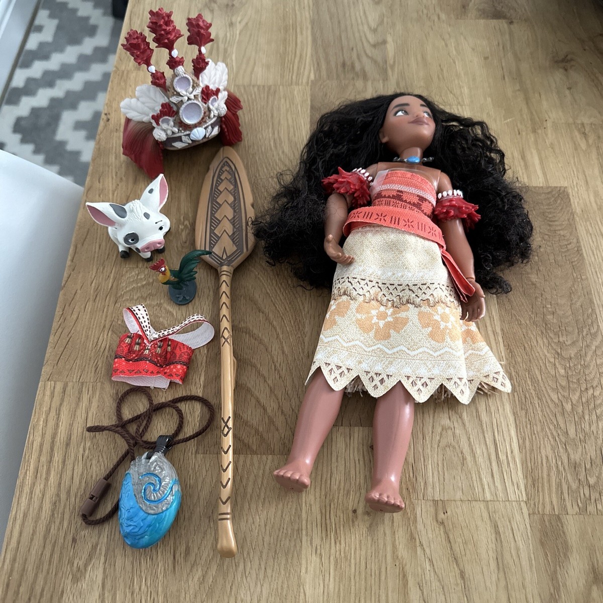 Disney Store Moana Singing Feature Doll 11 Full Set