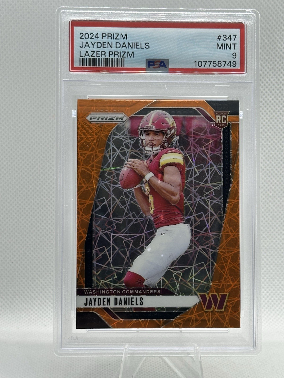 2024 Prizm Jayden Daniels Lazer #347 PSA 9