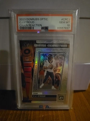 2023 Donruss Optic Chain Reaction CJ Stroud PSA 10 RC Rookie Card