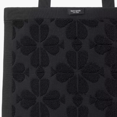 Kate Spade Brooke Black Terry Carryall Extra Large Tote Bag KL836