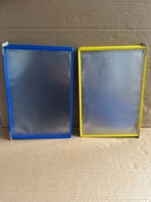 20 st. Tarifold Sichttafel PVC mit Drahtrahmen Gelb / Blau DIN A4