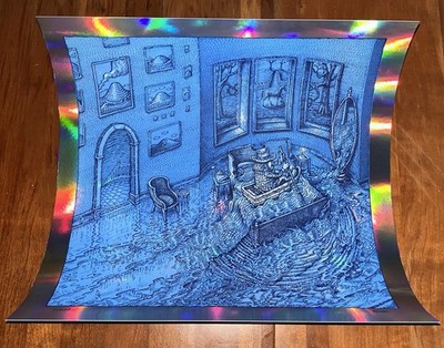 David Welker The Last Rewind Foil Poster Phish LE/100 Rift Maze
