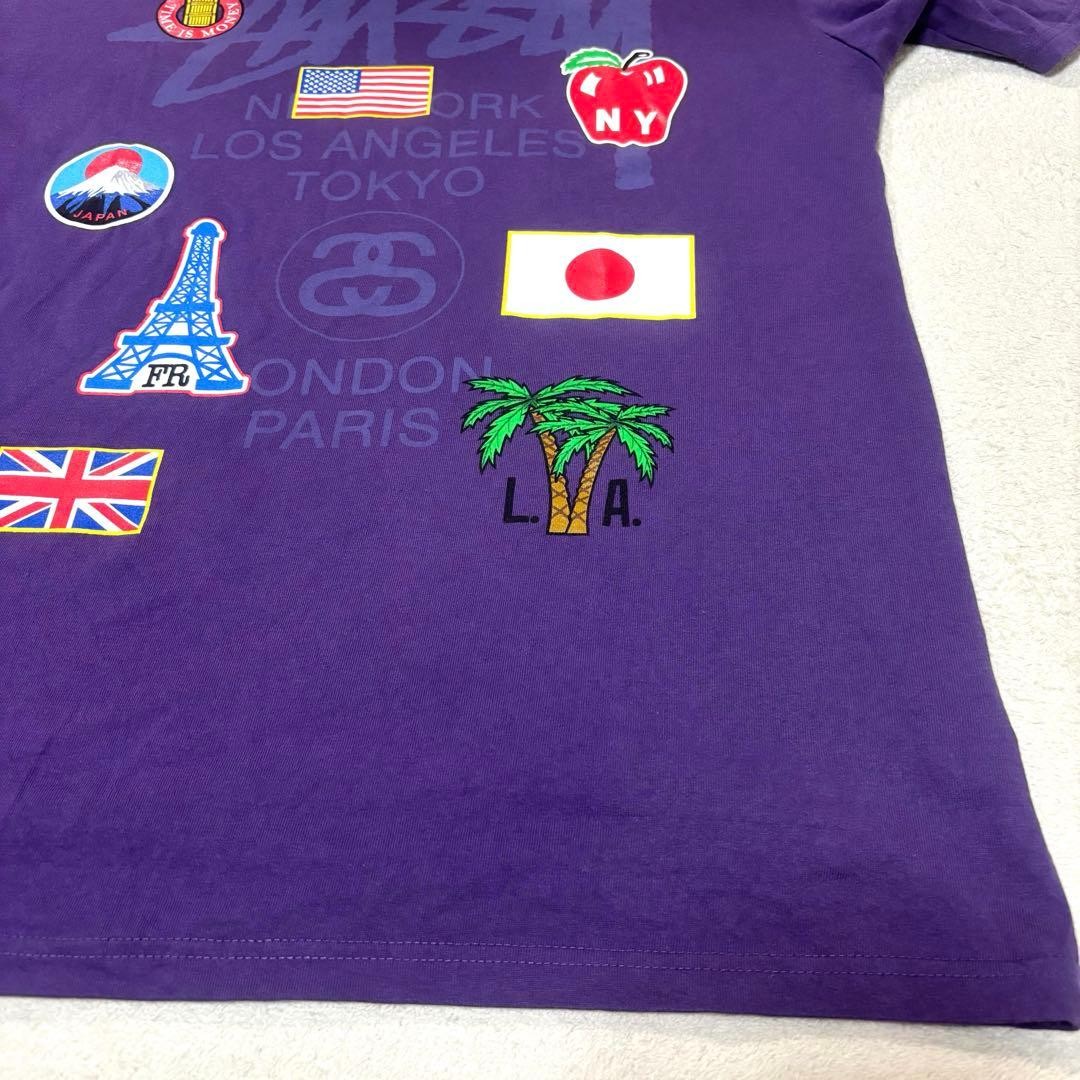 STUSSY World Tour double-sided print T-shirt thumbnail 9