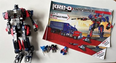 KRE-O Transformers Optimus Prime nearly complete with manuals &minifigs pictured