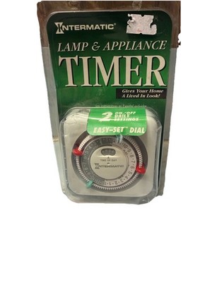 Intermatic TN111C Lamp Appliance Timer Plug In Mechanical Easy Set Dial NOS