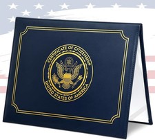 US Citizenship Certificate Holder, COIDEA Gifts, PU Blue